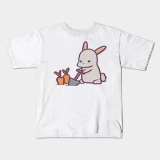 Bunny Rabbit Farming Her Crops Kids T-Shirt